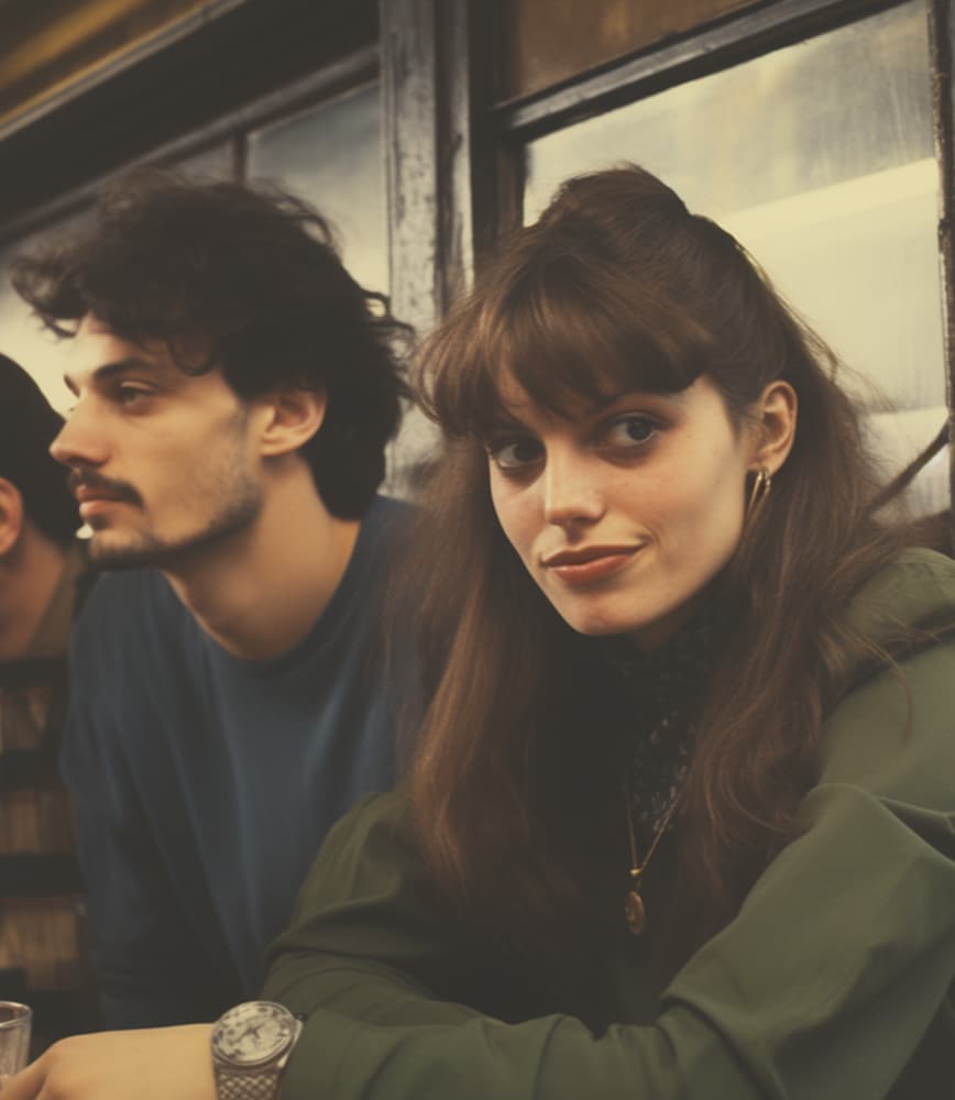 Two people sharing a quiet moment